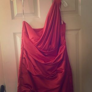 David’s Bridal. Short. One strap.